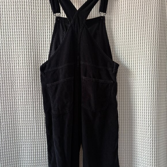 Free People We the Free Ziggy Overall black corduroy women's size medium - Picture 6 of 8